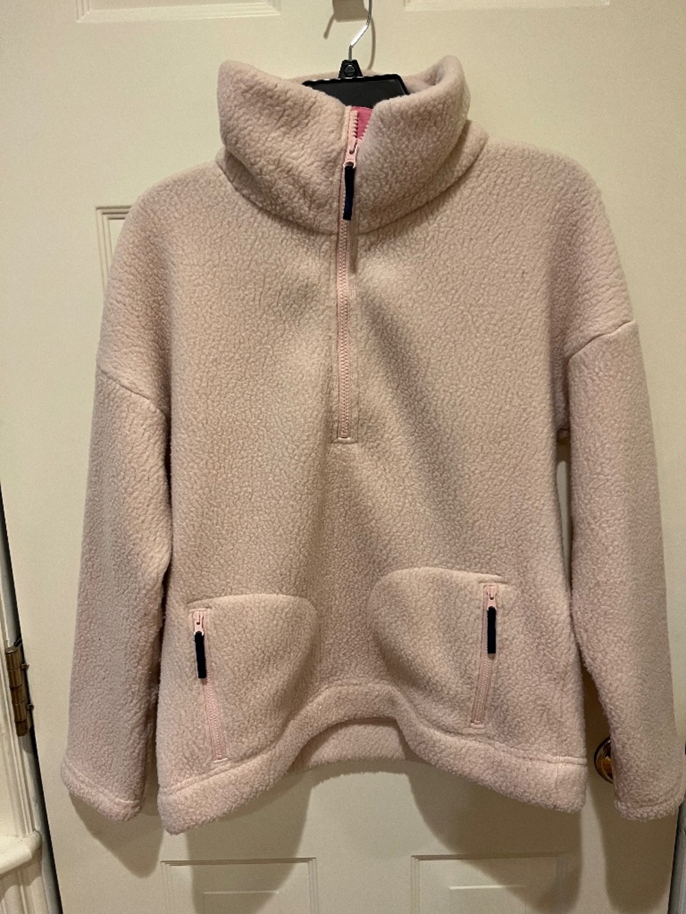 J Crew Fleece Pullover Jacket